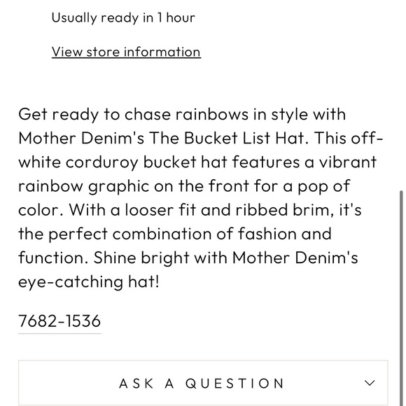 MOTHER. The Bucket List Hat - Picture 9 of 9